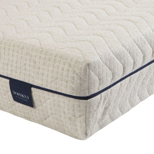 Matelas Naturel Ressorts Et Latex Naturel Aube 600 - SOMEO -Magasin De Literie aube 600 zoom ganse zip fond blanc