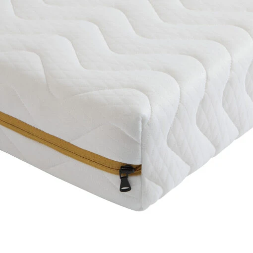 Matelas Mousse Aurore 200 - SOMEO -Magasin De Literie aurore 200 zoom ganse zip fond blanc