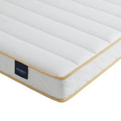 Ensemble Matelas Mousse, Sommier, Pieds, Tête De Lit, Couette Et Oreiller Aurore 300 - SOMEO -Magasin De Literie aurore 300 zoom lateral fond blanc 6 32