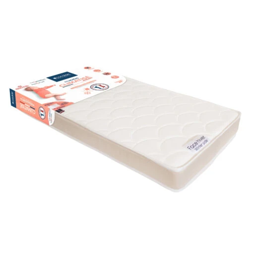 Candide Matelas Bébé Face été/hiver CLIMATISE -Magasin De Literie climatise fond blanc 3