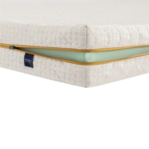 Matelas Mousse Recyclée Aube 400 - SOMEO -Magasin De Literie matelas aube400 zoom zip fond blanc 10